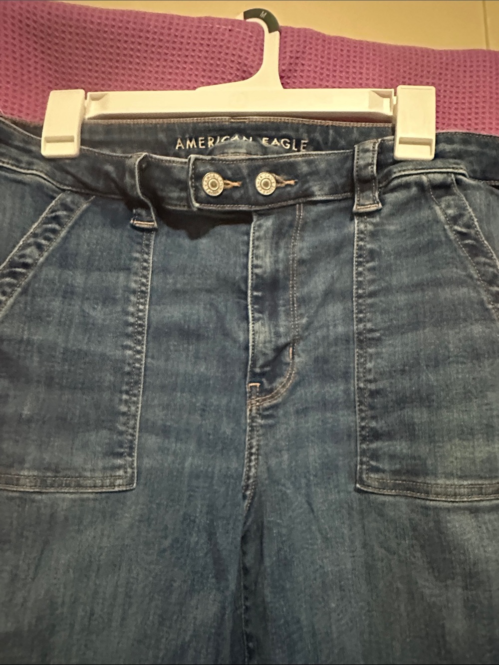 American Eagle Outfitters Dark Blue Flare Jeans - Picture 2 of 6